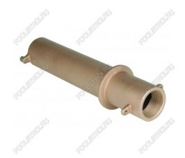 Стеновой проход дл.240 RG-бронза подкл. 1½
