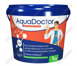 Шоковый хлор AquaDoctor C-60 стабилизированный в гранулах 1кг Шоковый хлор AquaDoctor C-60 стабилизированный в гранулах 1кг