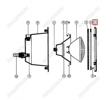Рамка для прожектора Hayward Design 300 Вт (PRDX240)